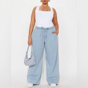 Fashion Nova Seawalk Striped Wide-Leg Jeans